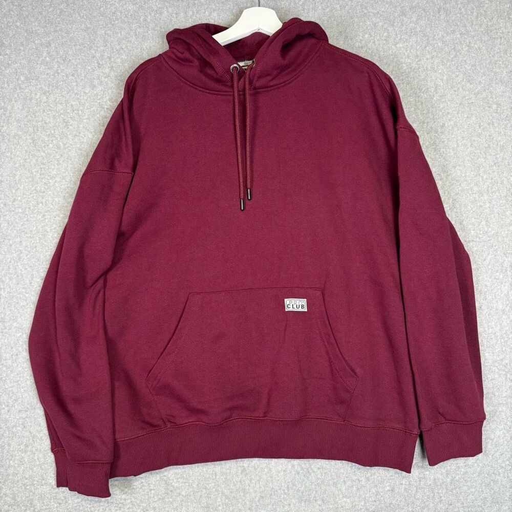 NWOT Pro Club Heavyweight Men’s Large Burgundy Pullover Hoodie Sweatshirt